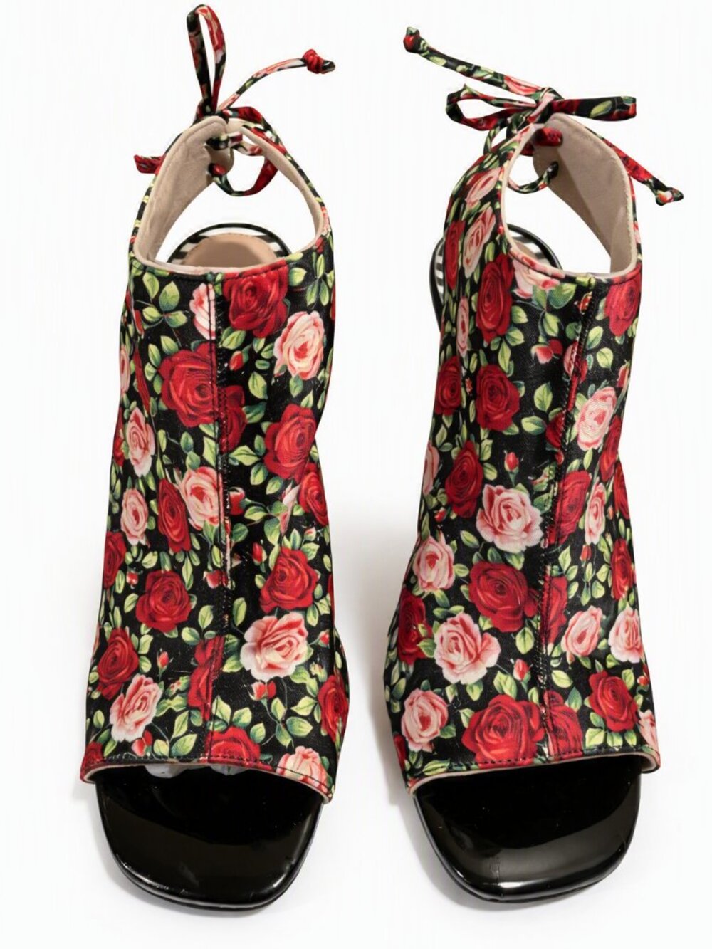 BETSEY JOHNSON ROXIE Heels • Floral Pumps • Statement Stiletto Party Soes Rare